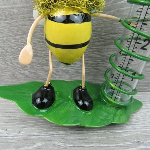 Yard Decor Garden Outdoor Bumblebee Rain Gauge - Picture 7 of 12
